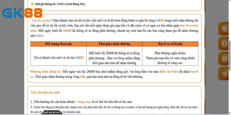 Nhận bao lì xì vào 20h mỗi ngày giá trị ngẫu nhiên